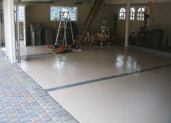 PermiPlate 0IS polyurethane on garage floor