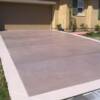 Photo Courtesy of KB Concrete Staining -(Kevin brown) 855-552-6815
Caramel Solid Bands / Dark Brown Solid Fields