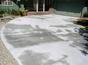 blotchy concrete driveway